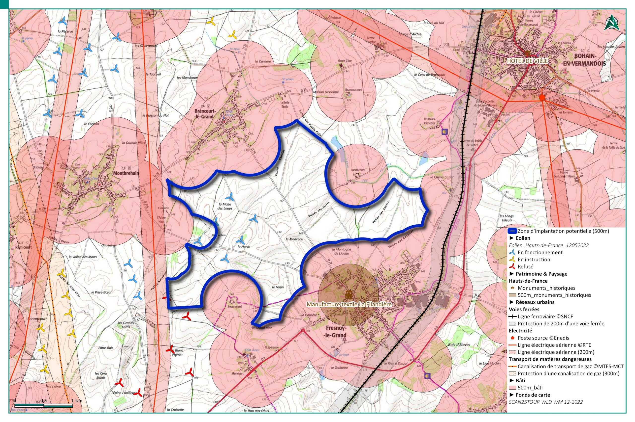 carte des contraintes